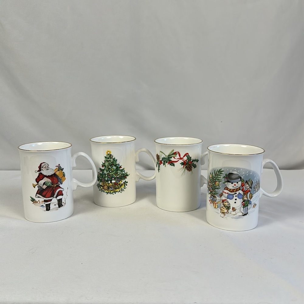 Jason Bone China Christmas Mugs set of 4